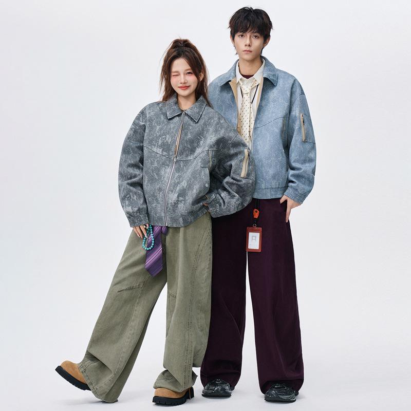 Men's coat 2025 new jacket jacket jacket fashion trend loose casual windproof