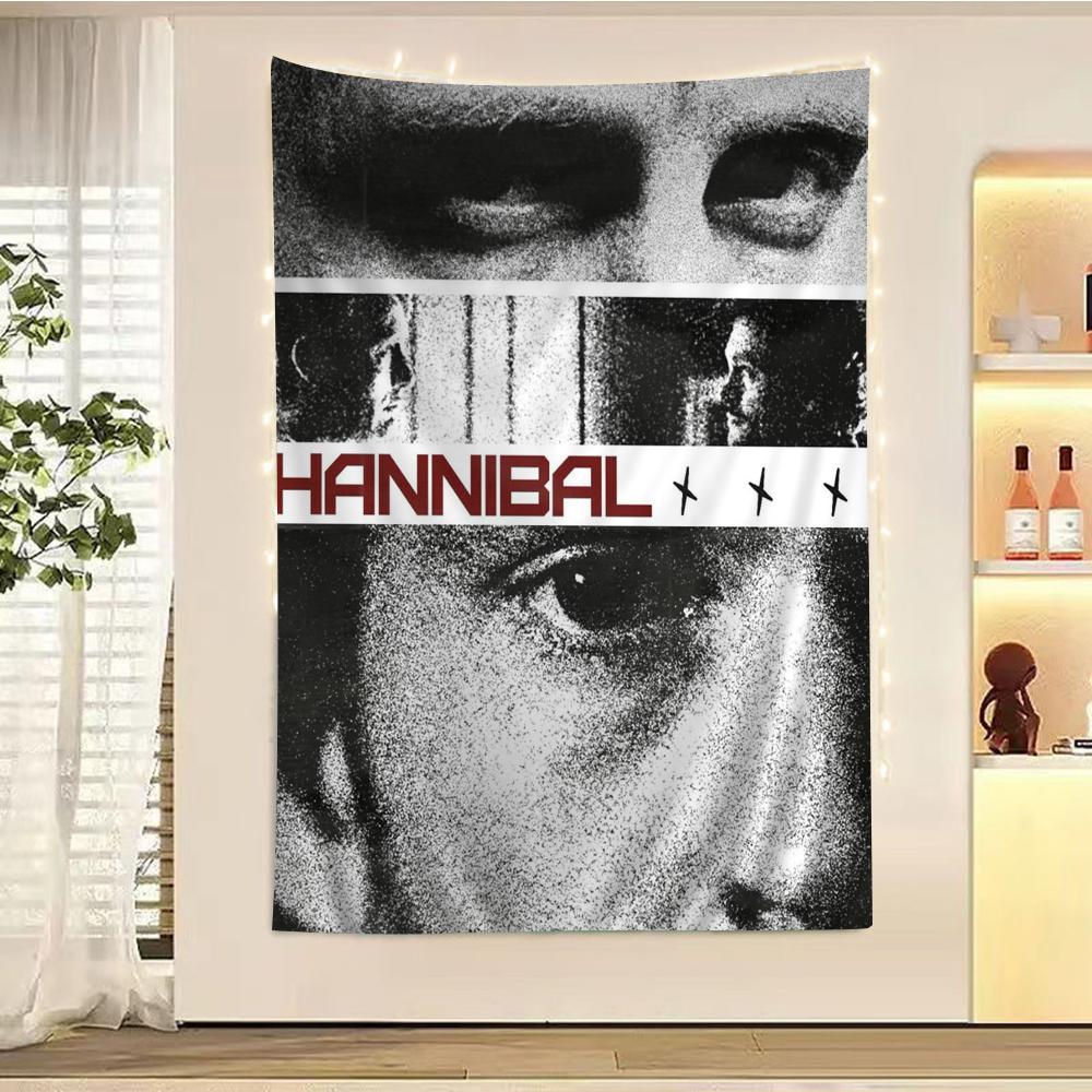 

HHannibal TV series Hanging Bohemian Tapestry for Living Room Home Dorm Decor Japanese Tapestry 74x94cm(29x37in)
