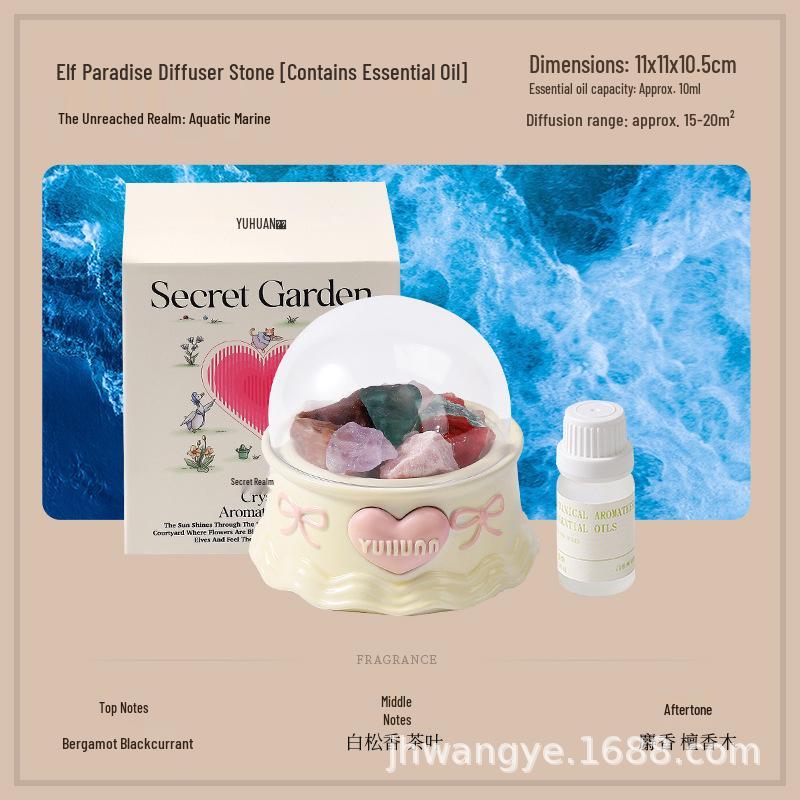Elf Paradise High-End Aroma Diffuser Stone: Long-Lasting Fragrance and Soy Wax Gift for Bedrooms