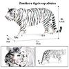 Oenux Original African Wild Animals Simulation Savage Bengal Tiger Siberian Tiger White Tiger Lion PVC Model Educational Toys