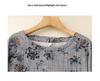 Xin Xing Cotton Linen Pastoral Print Dress: Soft, Gentle, Loose Fit for Spring and Autumn