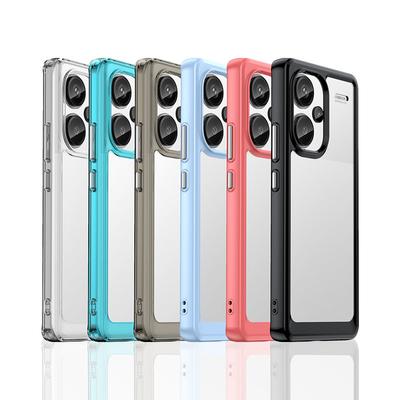 For Redmi Note 13 Pro Plus Case Note 13 Pro+ Cover 6.67 Inch Colorful Soft Edge Silicone Transparent Bumper For Note 13 Pro Plus