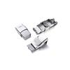 5Pcs Stainless Steel Clasp Crimp Jaw Hook Watch Band Clasp for Leather Silicone Bracelet Jewelry Making DIY Connect Lace Buckle