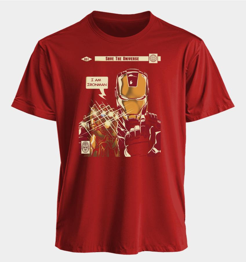 

Мужские и женские футболки Железный человек Лето Американская Весна и Осень Новые Оверсайз Спортивные Повседневные С коротким рукавом M