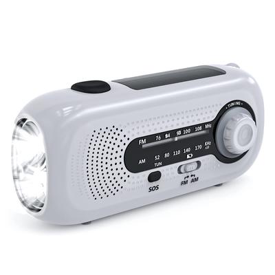 Disaster Prevention Radio, Hand Crank Charging Radio, LED Flashlight, Emergency Radio, Solar Charging Radio, 5 Lamp Beads LED, 4 Speed Switch