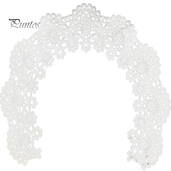 

DIY вышивка кружева полый вырез шеи воротник отделка одежды швейная аппликация белый