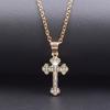 Cross Charm Necklace Crystal Pendant Necklaces For Women Men Accessories Rhinestone Christ Crosses Choker Gift Fashion Jewelry