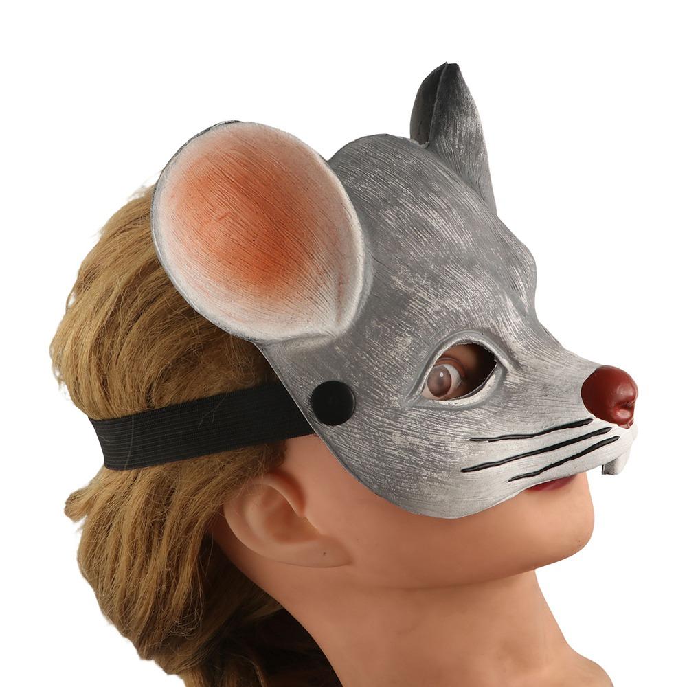 Accesorio de Cosplay para Atrezzo Máscaras de Ratón Máscara de Media Cara Máscaras de Halloween Máscara de Animal 3D Cubierta Facial de Ratón