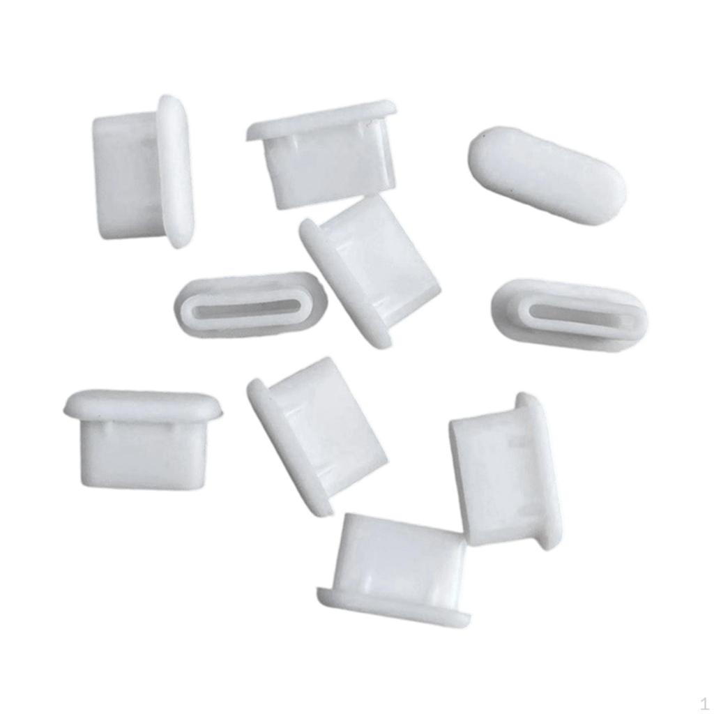 10 Pieces USB C Dust Plugs Cover Accessories Portable Silicone