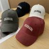 Color Simple Solid Letter Embroidery Women Summer Casual Sunshade Cap Baseball