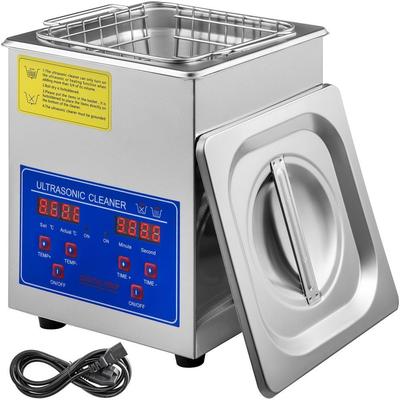 Digital Ultrasonic Cleaner Stainless Steel Cleaning Timer Industrial 2 L