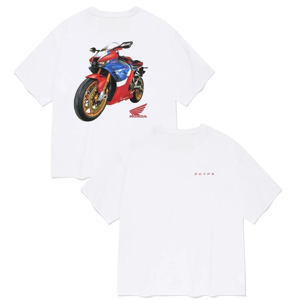 

Honda Mens and Womens Tshirt Summer New Tee Honda Hunter Cub Racing Shortsleeved Spring Autumn Motorcycle Cycling Top M