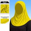 Elegant Ice Silk Women Hijab Scarf Neck Protection Sun Protection Instant Hijab Lightweight Spandex Prayer Hijab Lady