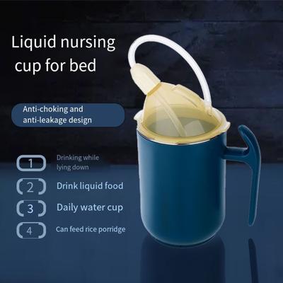 Spill Proof Adult Sippy Cups 400ml Feeding Cup for Patients Elderly Drinking Cups  Clinical Nursing