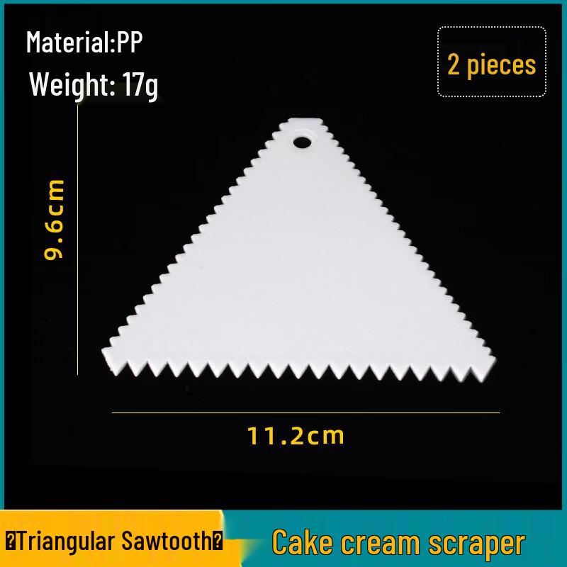 

MDNG Triangle Serrated Cake Scraper