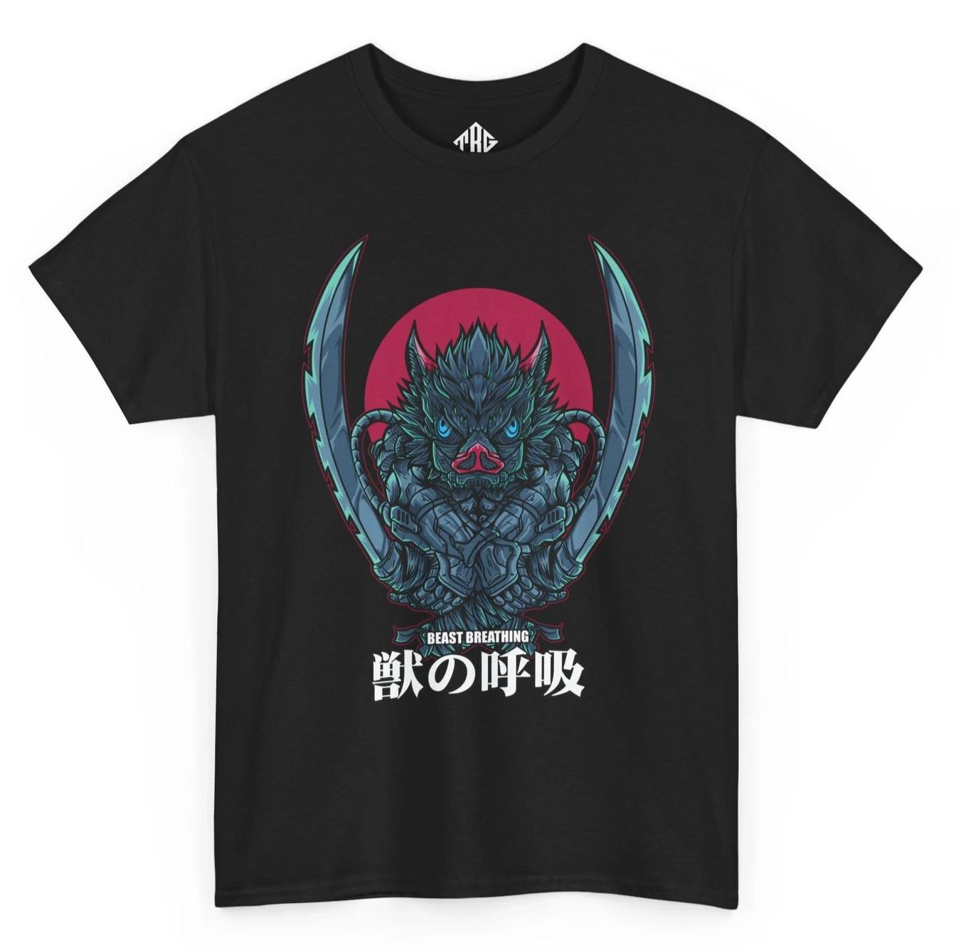 Аниме Футболка Стиль Японский Воин Графическая Футболка Вдохновленная Косплеем 2XL