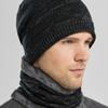 Winter cold weather gear neck warmer, mock toshi beanie fashion hat set