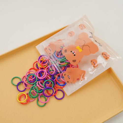100 stücke Elastische Kopf Band Kinder Haar Seil Haar Krawatten Candy Farbe Nette Handtuch Haar Ring Für Kleine Mädchen Kinder haar Zubehör