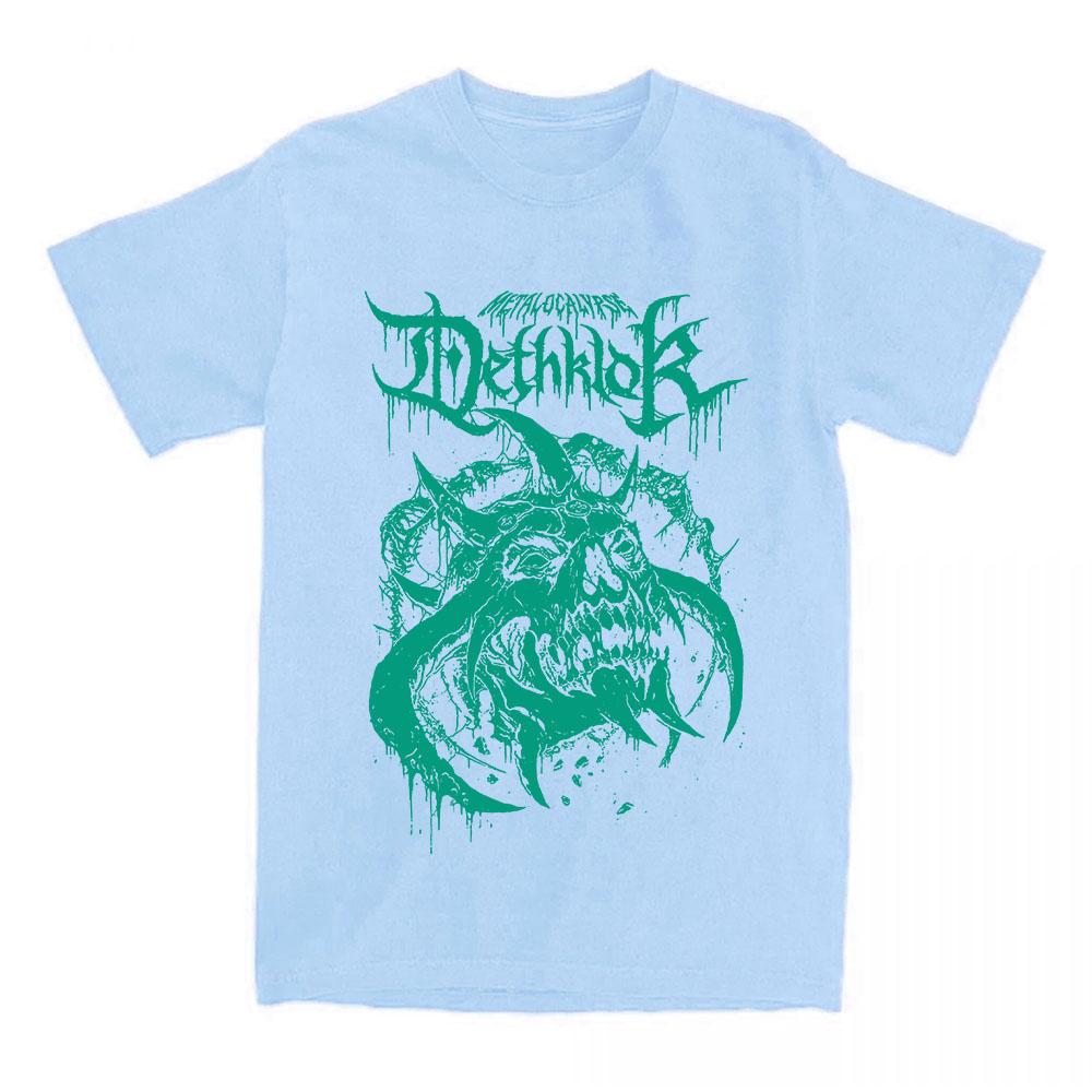 DETHKLOK DEADFACE Print TEE Unisex Streetwear Cotton Short Sleeve T-shirt Heavy Mental Casual T Shirt