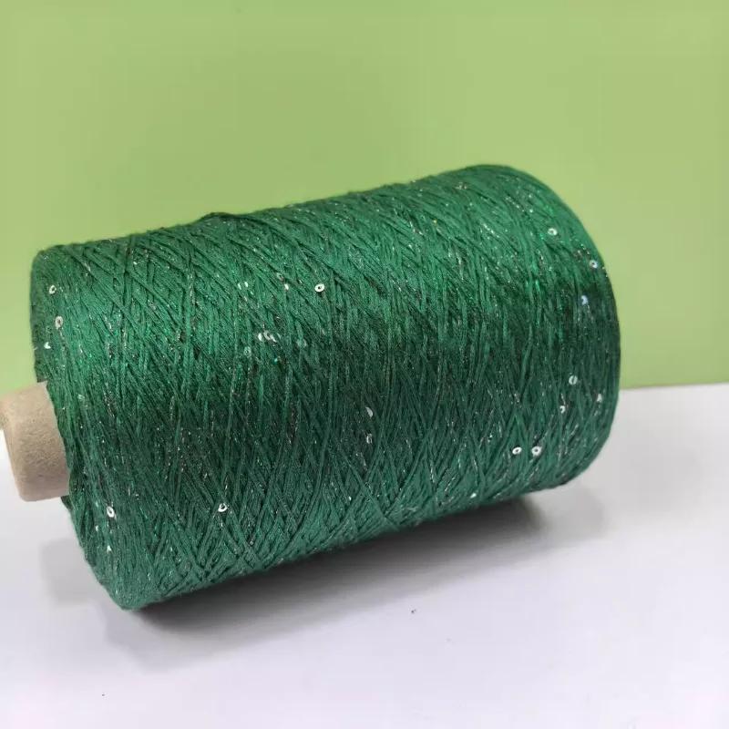Glitter Mulberry Silk Cotton Thread 500g/Roll Glitter Bead Silk Lace Thread Soft Silky Spring/summer DIY Hand-woven Thread
