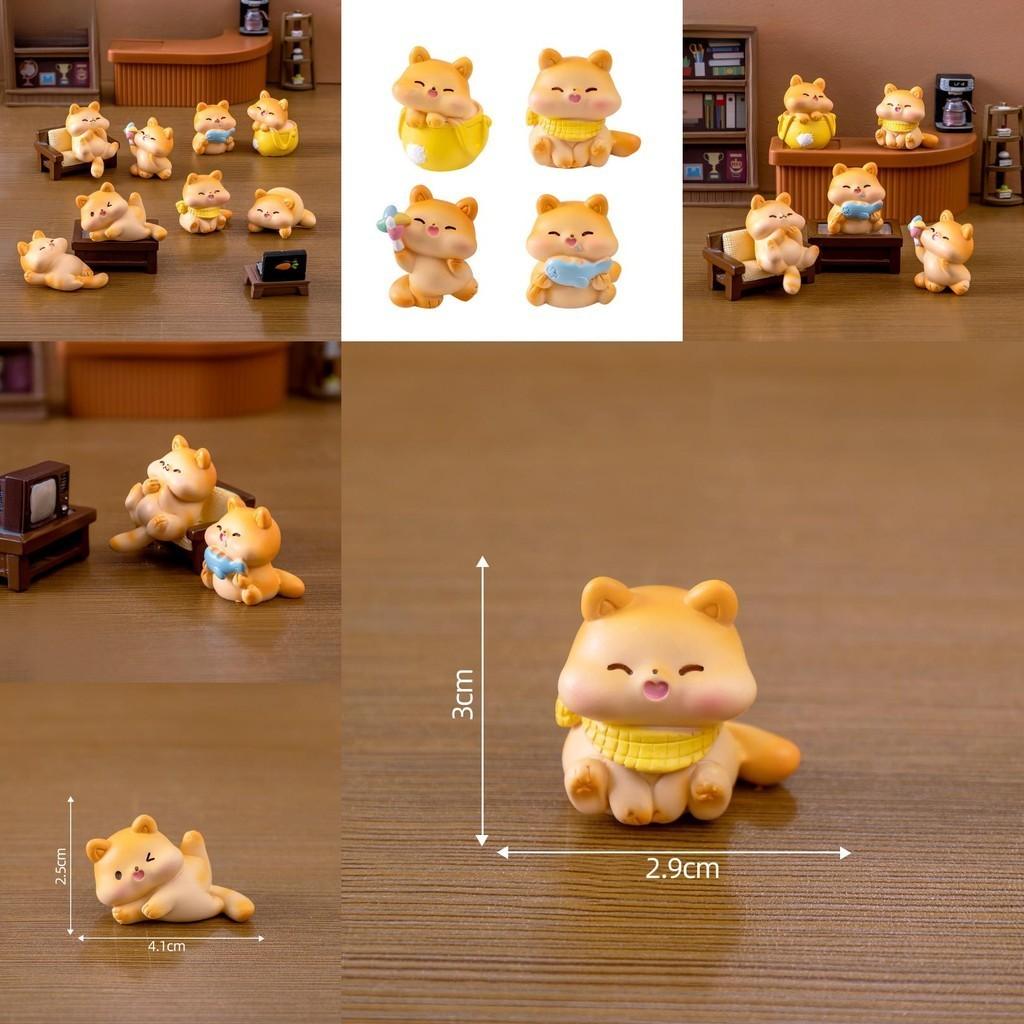 Creative Resin Fat Cat Figurine Blind Box Cute Desk And Car Decoration