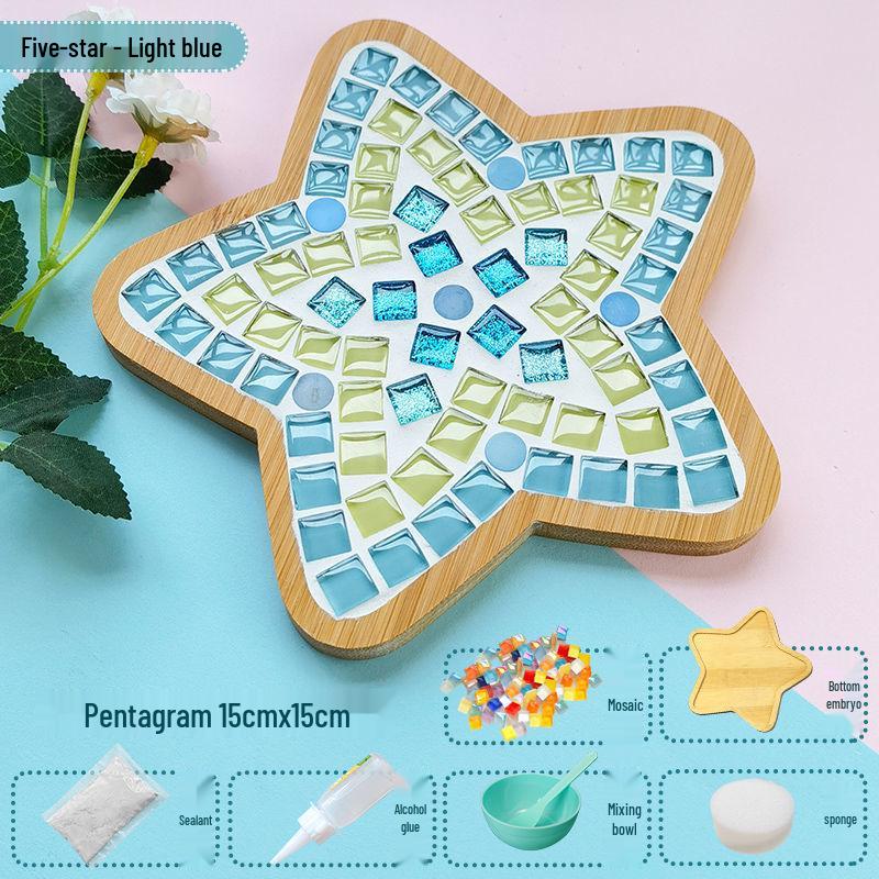 Handmade Mosaic Coaster DIY Kit for Students – Perfect for Mother's Day & Kindergarten Activities