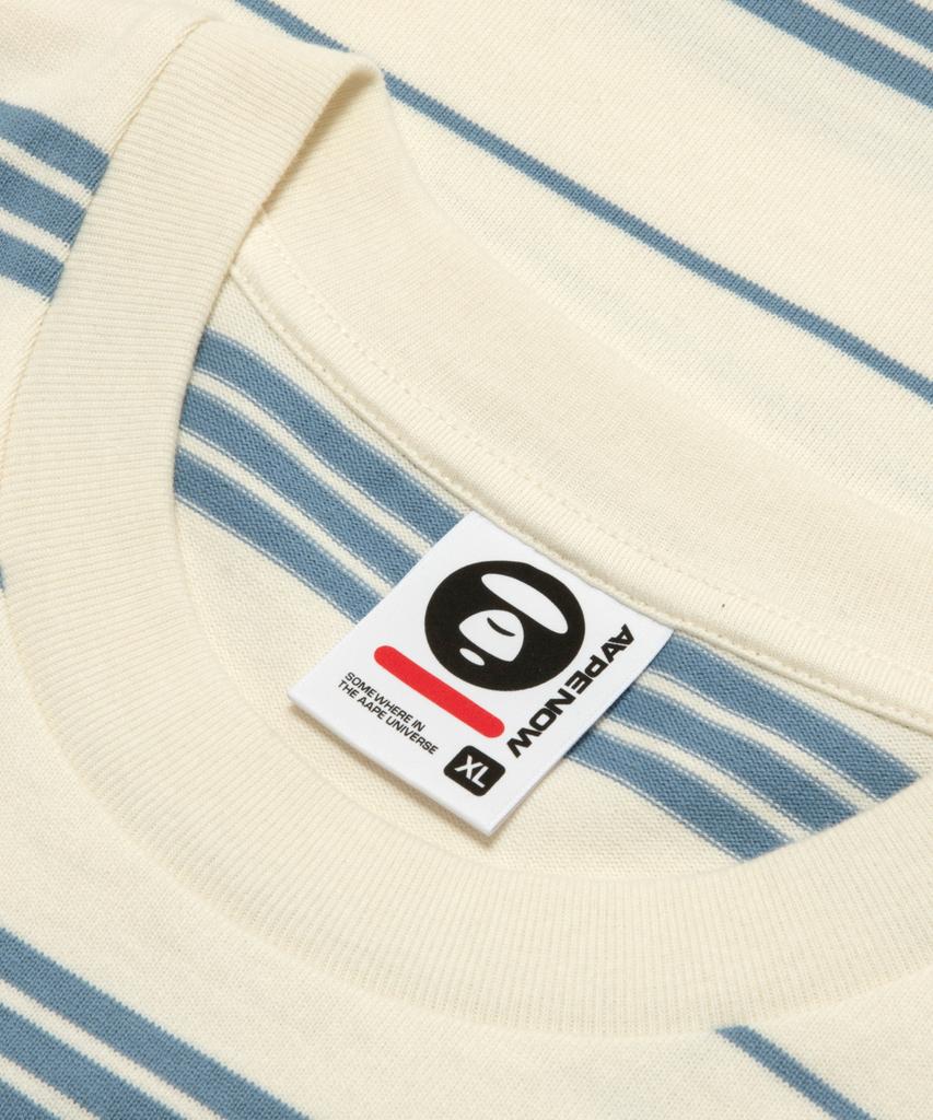 Eipeu Aapenow Moonface Stripe T-Shirt Ivory / Aaptem1811Xxqivk