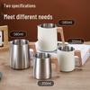 Wood Grain Handle Latte Art Cup, 304 Stainless Steel with Scale, Milk Frothing Pitcher