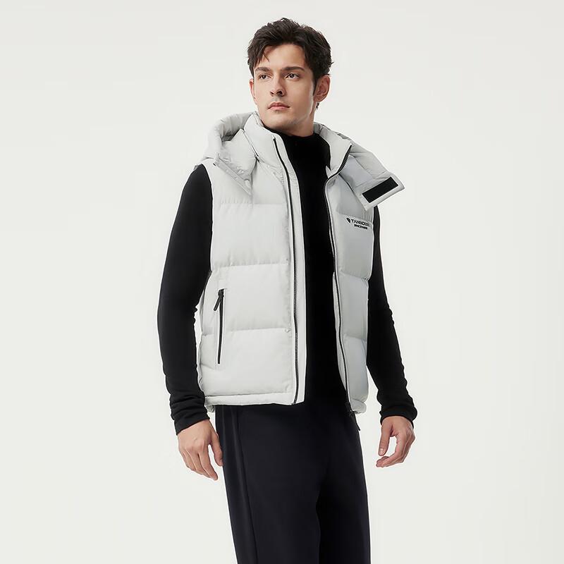 Tanboer Men's Short Hooded Down Vest 350109A