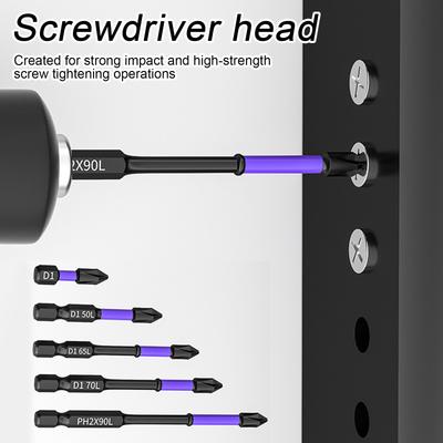 Upgraded High Hardness And Strong Magnetic Bit, 6pcs Magnetic Screwdriver Bit Set, Impact Driver Bit Set, 2023 New Updated Magnetic Screwdriver Set