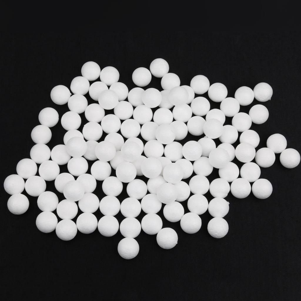 White Foam Balls, Polystyrene Craft Decoration Balls for Model Making, Decoration,