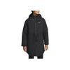 Nike Sportswear Essential Solid Rozpinana Bluza z Kapturem z Długim Rękawem Damska Kurtka Czarna DV7875-010