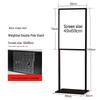 Outdoor Weighted Double-Pole Display Stand
