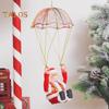 Weihnachtsmann mit Musikalischer Puppe, Weihnachtsmann, Kletterleiter, Perlen, Hängedekoration, elektrisches Kinderspielzeug für Weihnachtsbaum, Hochzeitsfeier