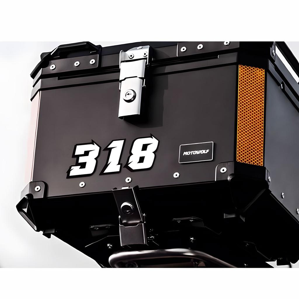 2PCS Motorcycle Racing Arabic Numbers Stickers DIY Refit Reflective Rainbow Sticker Number Helmet Car Styling 3D Decals