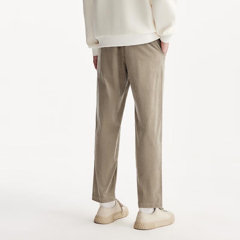 JACK&JONES Men's Corduroy Tapered Cropped Pants