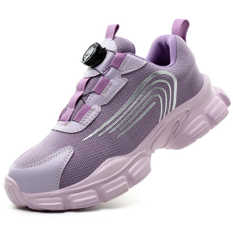 Breathable Safety Shoes Steel Toe Shoes For Women Anti-Puncture Anti-Smash Work Sneakers Slip Resistant Casual Walking Shoes