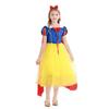 Snow White Halloween Cape & Bow Cosplay Costume - Cute Princess Party Dress