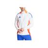 adidas Giacca da Allenamento Corsa a Blocchi di Colore e Strisce Comoda Traspirante da Uomo Giacca Bianca JF4196