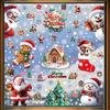 Christmas Window Stickers Set, Static Cling Glass Décor for Home