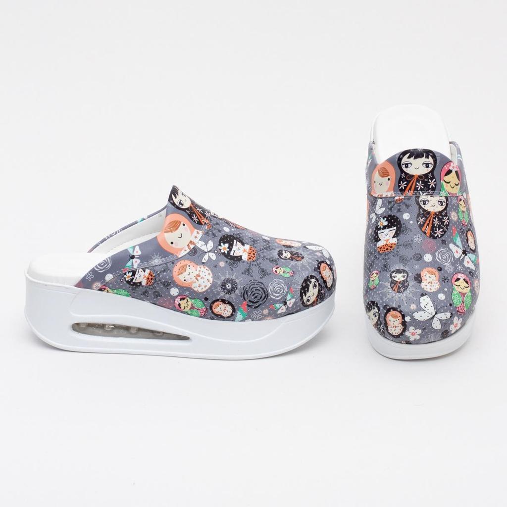 Ortopedické dámské zdravotní dřeváky - protiskluzové, pohodlné