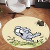 Simon'S Cat (14) Round Office Rug Decorative Floor Rug for Office Bedroom Living Room and Home Space