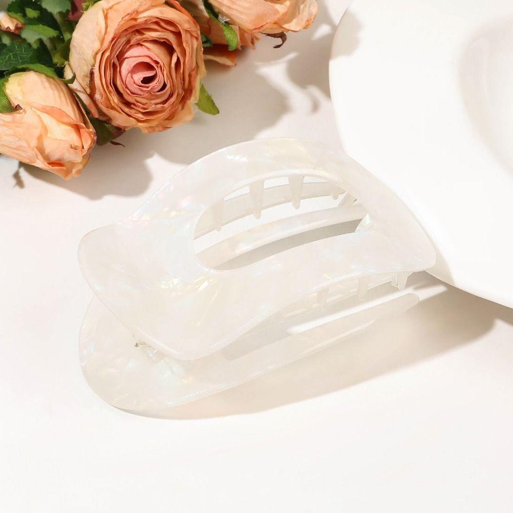 Hair Accessories Leopard Hair Claw Elliptic Shape Acetate Barrettes Acetic Acid Hair Clip  Women