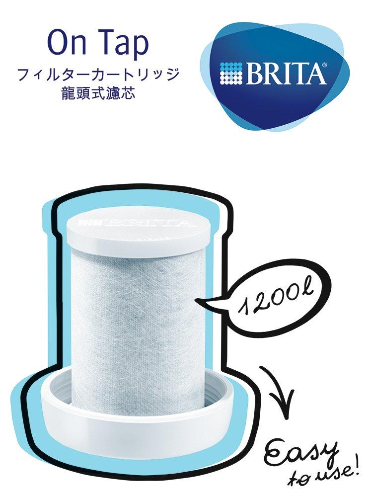 Brita Water Filter Cartridge for Direct-Connect Faucet Taps (1 Cartridge) [Official Japanese Product]