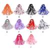 Fashion Summer Women Floral Print Scarf Lightweight And Elegant Women Luxury Beach Scarf Silk Scarf