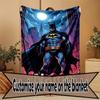 Custom Name Personalized Batman Print Blanket, Home Decor, Bedroom, Sofa, Camping, Couch, Gifts for Birthday Christmas