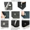 200Pcs 6mm Metal Eyelet with Tool 4 Color Eyelet Grommets Tarpaulin Eyelet with Grommet Setting Tool for Leather Craft