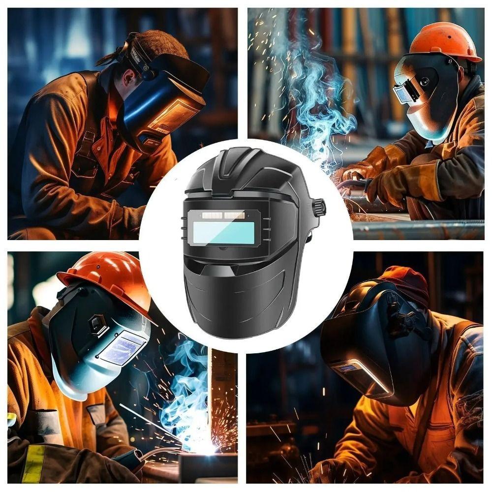 Flip Up Goggles Color Auto Darkening Welding Helmet Premium Face Hood Welder Mask with Light DIY