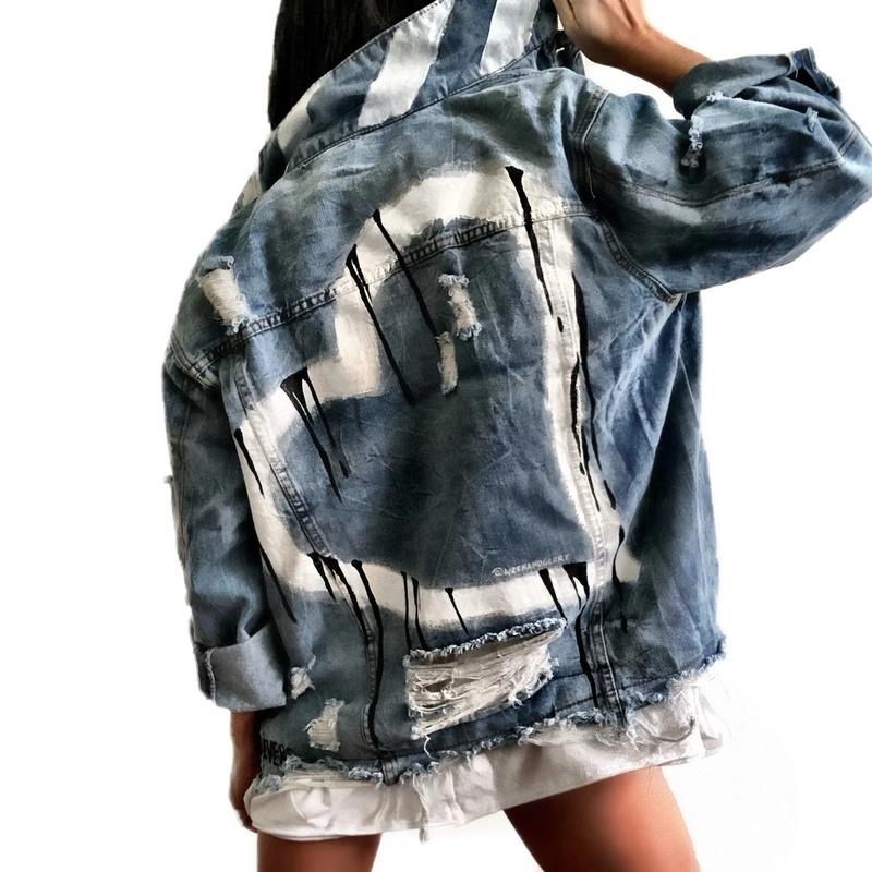 Heart Print Casual Jacket Fashion Hole 