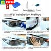 2 Pcs Car Headlight Protective Film Front Light Transparent Smoked Black TPU Sticker For Tesla Model X  car Accessories